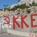 KKE-Graffito auf Rhodos