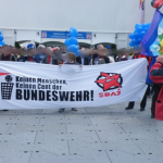 Hessentag: Massiver Einsatz von Feldjägern und Polizei behindern antimilitaristische Demonstration