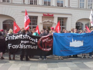 SDAJ Rostock bei den antifaschistischen Demo in Schwerin